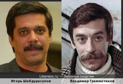 Игорь Шабдурасулов похож на Владимира Грамматикова
