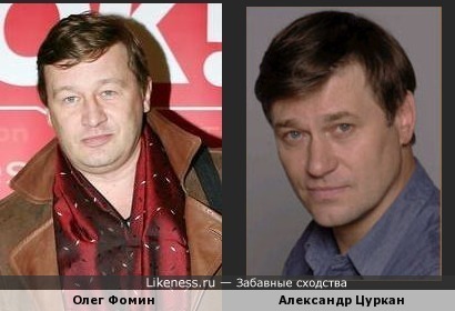 Олег Фомин похож на Александра Цуркана