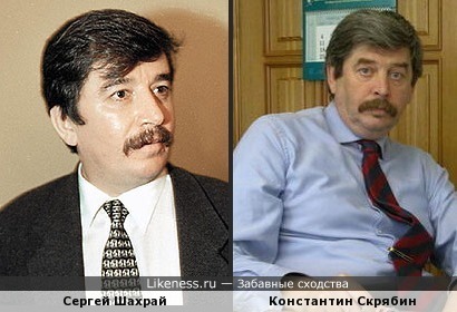 Сергей Шахрай похож на Константина Скрябина