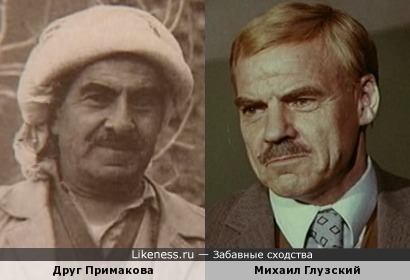Друг дипломата Евгения Максимовича Примакова напоминает Михаила Ивановича Глузского!