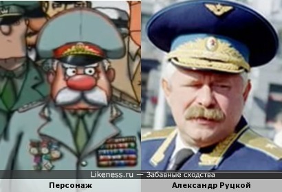 Персонаж мультфильма &quot;Десантник Стёпочкин&quot; напоминает мятежного генерала Руцкого