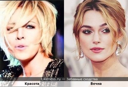 Кира Найтли напоминает Наталью Ветлицкую