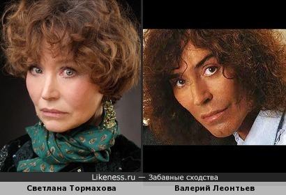 Светлана Тормахова очень похожа на Валерия Леонтьева