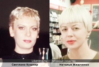 Светлана Кушнир (Органическая Леди) похожа на Наталью Жижченко (ONUKA)