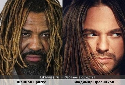 Боксёр Шеннон Бриггс похож на росийского певца Владимира Преснякова
