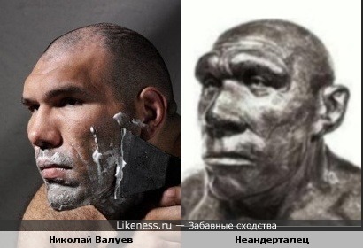 Николай Валуев похож на неандертальца