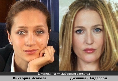 Виктория Исакова и Джиллиан Андерсон