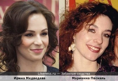 Марианна Паскаль похожа на Ирину Медведеву