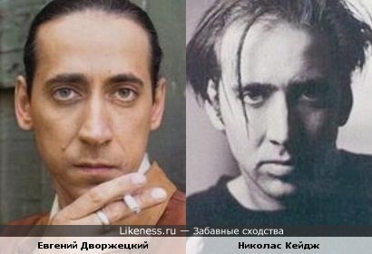 Евгений Дворжецкий похож на Николаса Кейджа