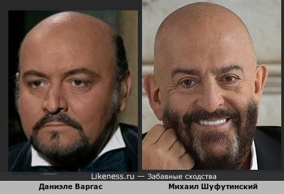 Даниэле Варгас похож на Михаила Шуфутинского