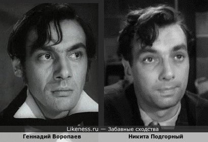 Геннадий Воропаев похож на Никиту Подгорного