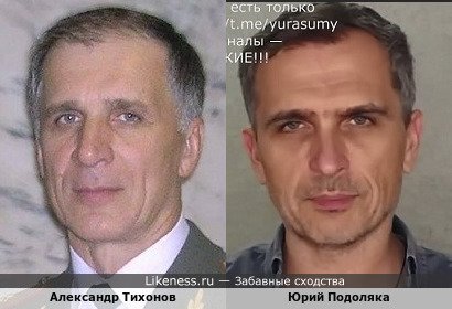 Александр Тихонов похож на Юрия Подоляку
