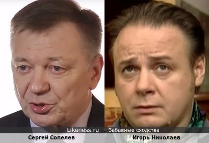 Сергей Сопелев похож на Игоря Николаева