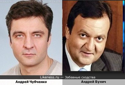 Андрей Чубченко похож на Андрея Бунича