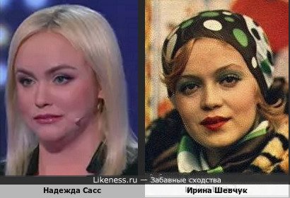 Надежда Сасс похожа на Ирину Шевчук