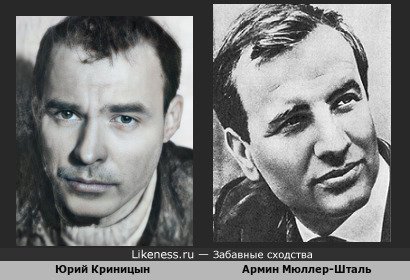 Юрий Криницын похож на Армина Мюллера-Шталя