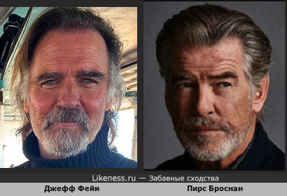 Джефф Фейи похож на Пирса Броснанного