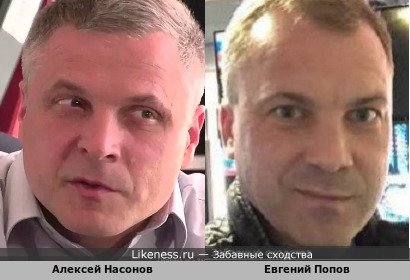 Алексей Насонов похож на Евгения Попова