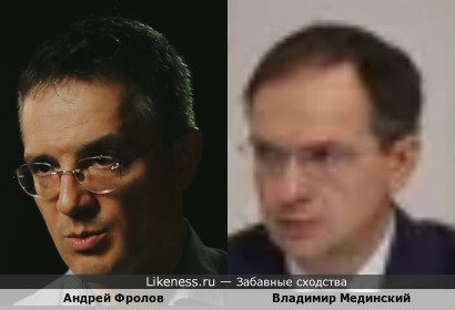 Андрей Фролов похож на Владимира Мединского