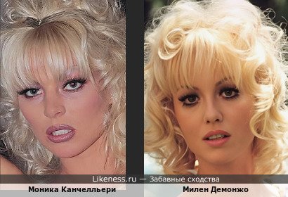 Моника Канчелльери похожа на Милен Демонжо