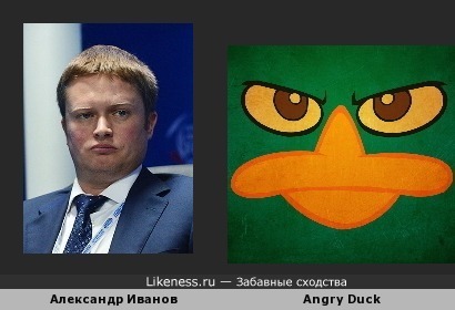 Александр Иванов похож на Angry Duck