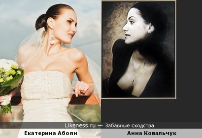 Екатерина Абоян похожа Анну Ковальчук