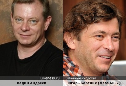 Вадим Андреев похож на Игоря Бортника