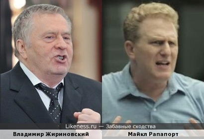 Владимир Жириновский и Майкл Рапапорт похожи