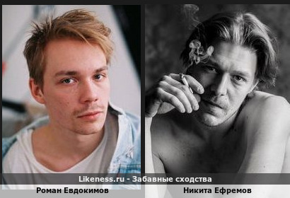 Роман Евдокимов похож на Никиту Ефремова
