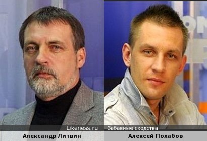 Алексей Похабов похож на Александра Литвина