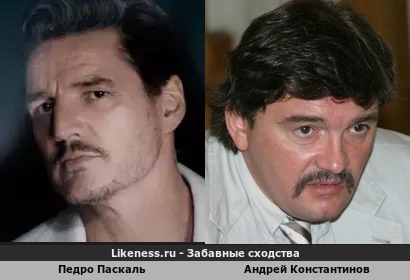 Педро Паскаль похож на Андрея Константинова