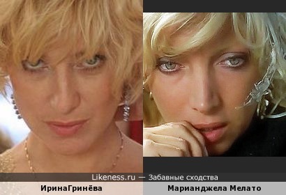 Ирина Гринёва и Марианджела Мелато