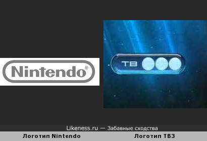 Логотип Nintendo похож на Логотип ТВ3