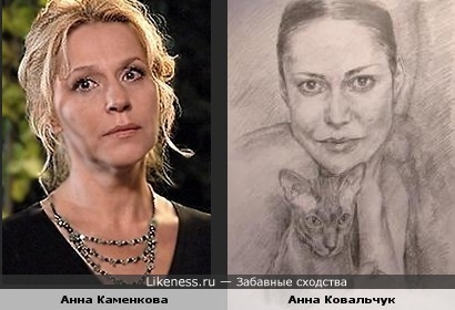 Портрет Анны Ковальчук напомнил Анну Каменкову