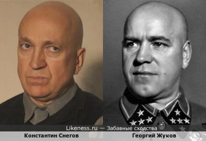 Константин Снегов похож на Георгия Жукова