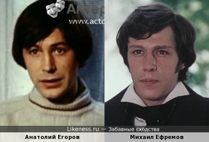 Анатолий Егоров похож на Михаила Ефремова