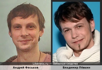 Андрей Феськов похож на Владимира Лёвкина