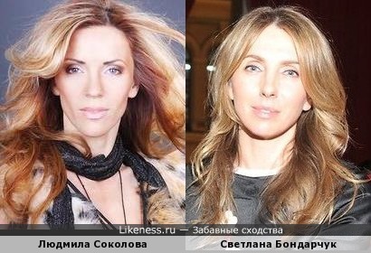 Светлана Бондарчук похожа на Людмилу Соколову