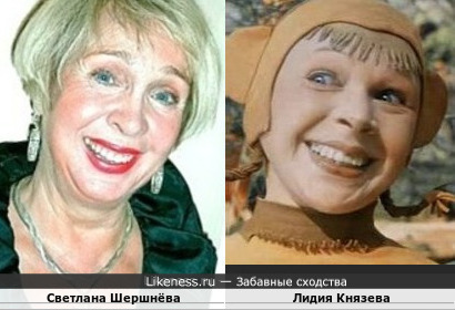 Лидия Князева похожа на Светлану Шершнёву