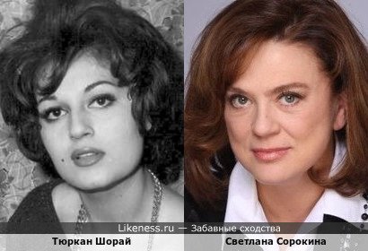 Турецкая актриса Тюркан Шорай напомнила советскую телеведущую Светлану Сорокину
