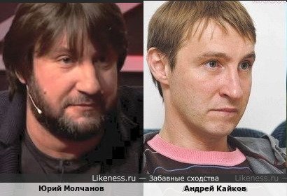 Юрий Молчанов похож на Андрея Кайкова