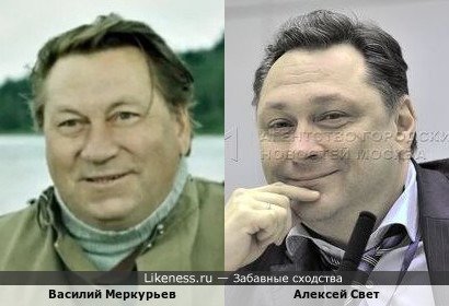 Алексей Свет похож на Алексея Меркурьева
