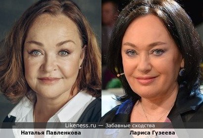 Наталья Павленкова похожа на Ларису Гузееву