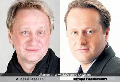 Андрей Гордеев похож на Эдуарда Радзюкевича