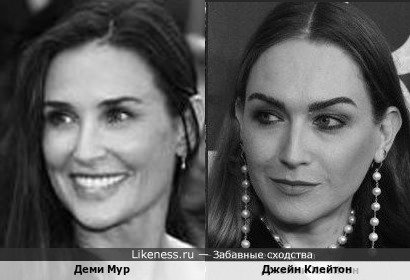 Джейми Клейтон похожа на Деми Мур