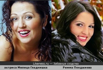 Актриса, певица Милица Гладнишка (Болгария) и бывшая участница реалити-шоу ''Дом 2'' Римма Пенджиева (Украина)
