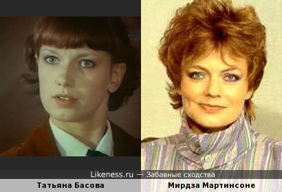 Татьяна Басова и Мирдза Мартинсоне