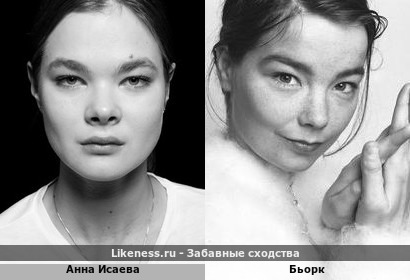 Анна Исаева похожа на Бьорк