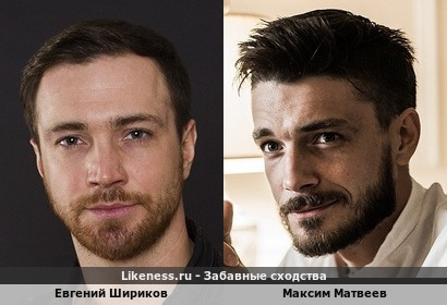 Евгений Шириков похож на Максима Матвеева