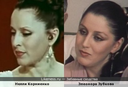 Нелли Корниенко похожа на Элеонору Зубкову